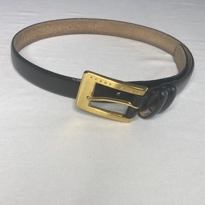 VINTAGE PERRY ELLIS LEATHER BELT.                      SIZE: S
